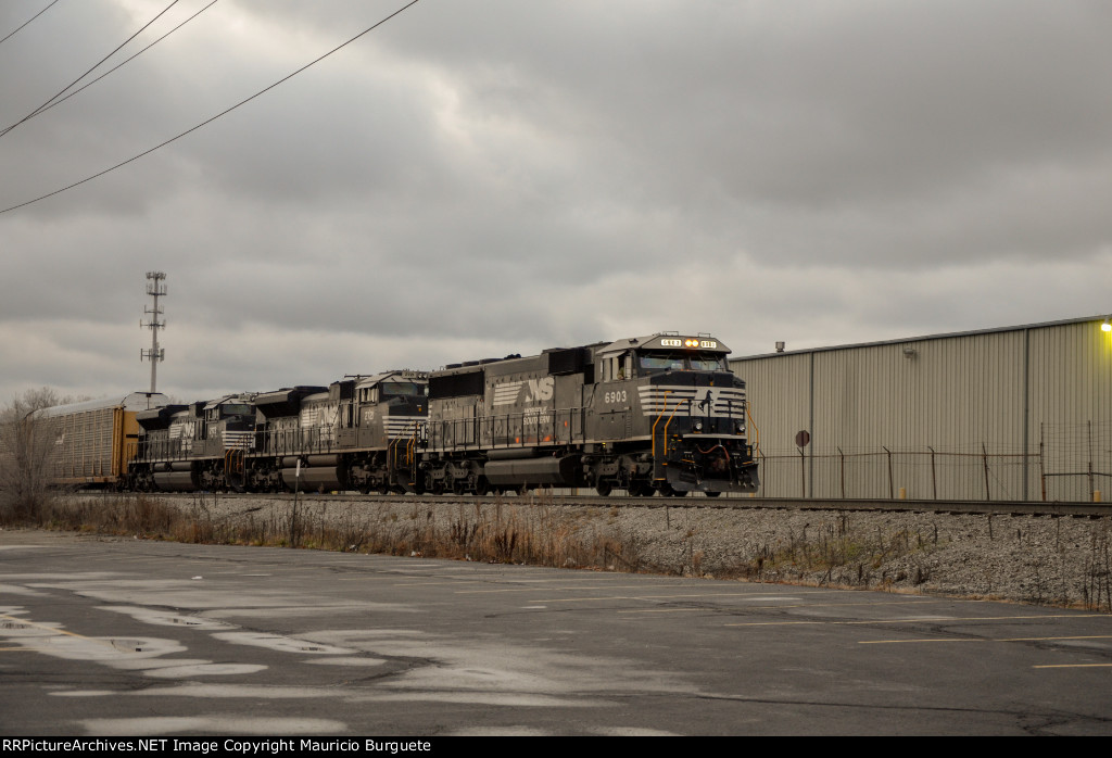 NS SD60E Locomotive leading a train